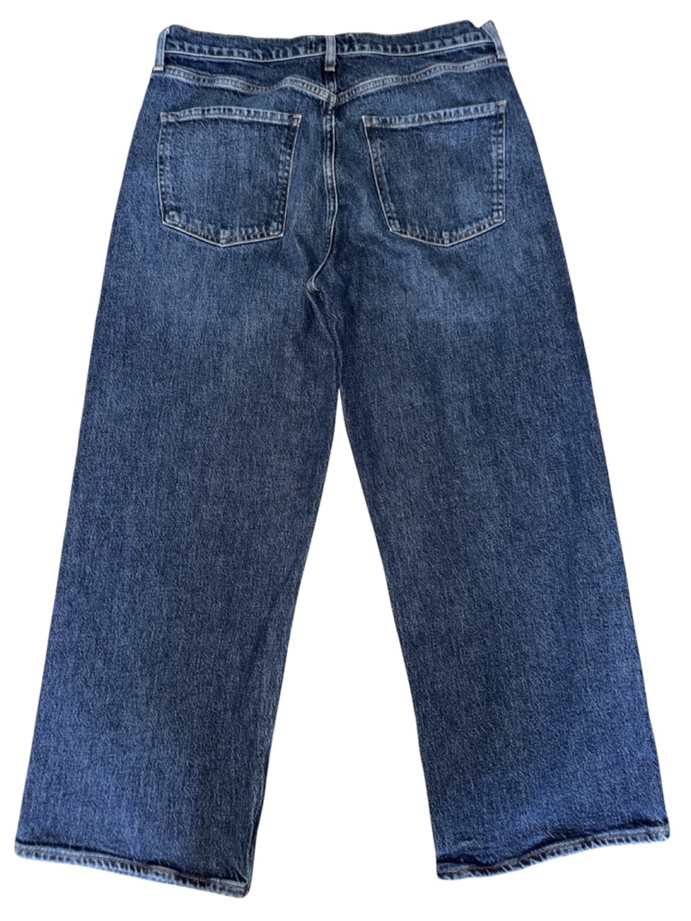 Agolde REN Wide Leg Blue Denim Jeans - Picture 2 of 11